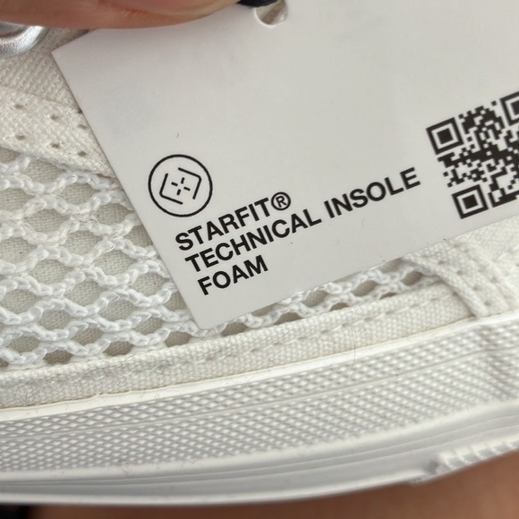 Zara white platform canvas sneakers size US 6.5 NEW - Picture 10 of 11